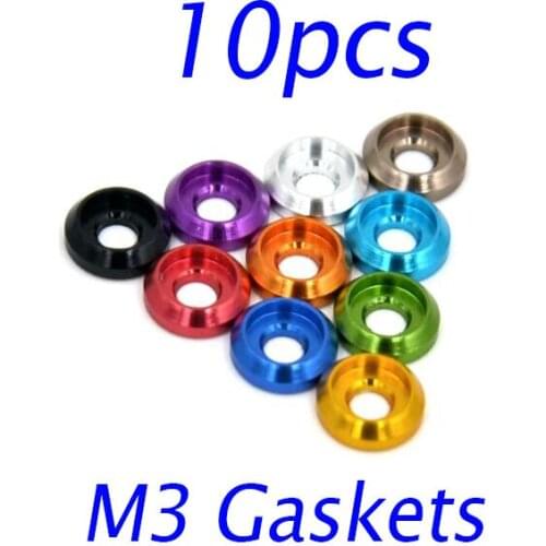 Free Shipping 10pcs M3 Aluminium alloy gaskets washers meson for DIY Models