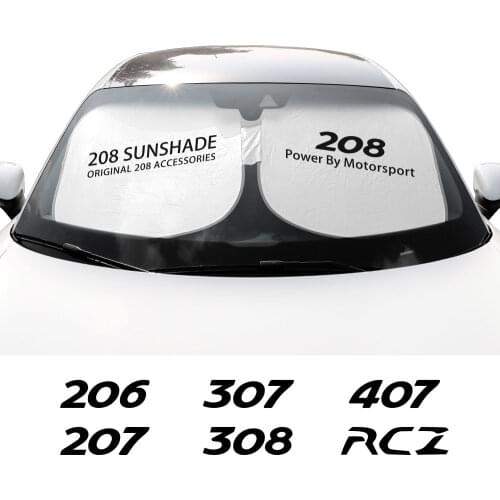 Car Sun Shade Windshield For Peugeot 107 206 207 208 301 306 307 308 406 407 408 508 607 2008 5008 Auto Sunshield Accessories