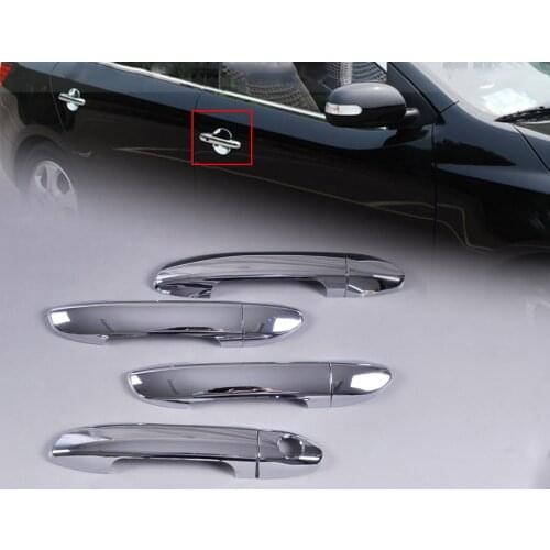 Beler 8pcs On Sale ABS Plastics w/ Triple Chrome Door Handle Cover Trim for KIA Cerato Spectra 2004 2005 2006 2007 2008 2009