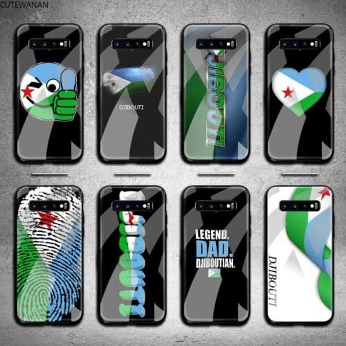 Djibouti flag Phone Case Tempered Glass For Samsung S20 Plus S7 S8 S9 S10 Note 8 9 10 Plus