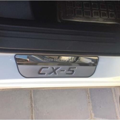 For 2014-2017 2018 Mazda CX-5 CX 5 CX5 KE KF Stainless Door Sill Scuff Plate Protectors Kick Guard Pedal Car Styling Accessories