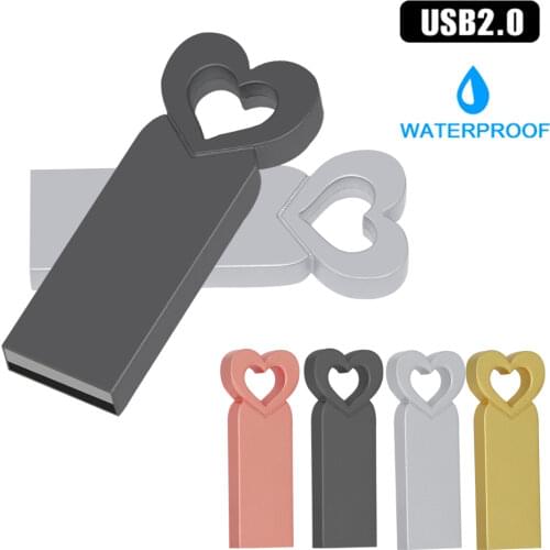 USB2.0 Flash Drive Super tiny Pen Drive 128GB 64GB 32GB 16GB 8GB 4GB Pendrive Waterproof USB Memory Stick custom logo gift