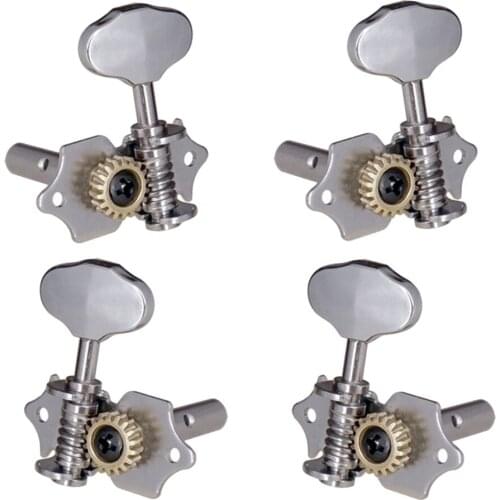 4 Pieces 2L & 2R Electric Guitar Tuner Machine Heads Tuning Pegs (silver)