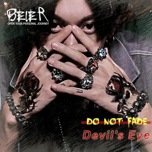 Beier 316L Stainless Steel Scorpion Fashion Cool Exaggerated Personality various colour skull Eye of Devil Mans Ring LR036