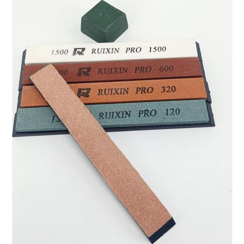 [ 4/6 Pcs Set ] Knife Sharpening Stone Oil Stone Whetstone Tools Knife Sharpening Stone LEATHER POLISH PASTE