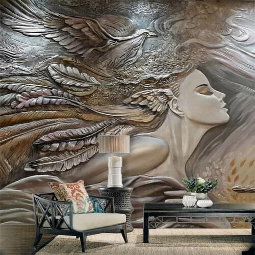 Custom Any Size Mural Wallpaper 3D Creative Relief Beauty Peacock Wall Painting Living Room Bedroom Dining Room Art Wall Papers