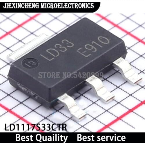 30PCS LD1117S33CTR LD33 LD1117S33 LD1117S SOT-223 New original Intergrated Circuit