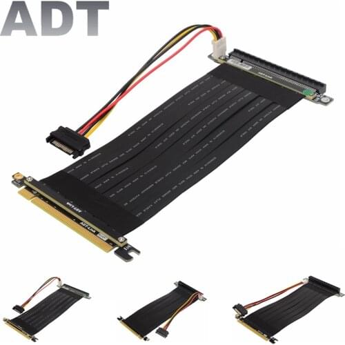 PCI-e 3.0 16x Graphics Card Riser Extension Cable PCIe 3.0 16x With SATA 4Pin Power For RTX 3060 ETH Mining Bitcoin Miner
