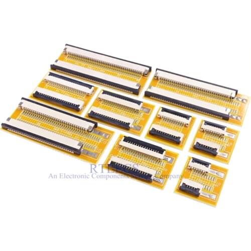 1 piece Flat Flexible Cable FFC FPC Jumper Extension PCB Pitch 1.0 mm 4 5 6 8 9 10 15 16 20 24 30 32 34 40 Pin FPC Connector ZIF