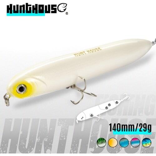 Hunthouse Chatterbeast Fishing Lure Long Casting 140mm 29g WTD Floating bait Loud sound Trairao For Fishing Pike Top Water