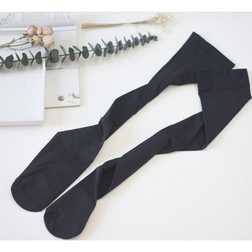 Sexy Medias Black White Long Socks Women Over Knee Thigh High Over The Knee Stockings for Ladies Girl Warm Lingerie 2021
