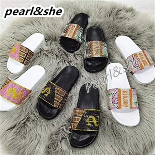 Womens Beach Slippers Female Summer Brand Designer Slides Fashion Flip-Flops Women Ladies Non-slip Female Sandals