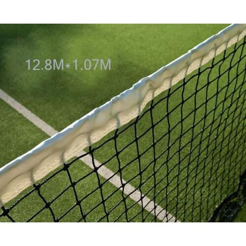 Standard new material polyethylene PE thickening has tennis net strength, high anti-aging tennis net 12.8Mx1.07M
