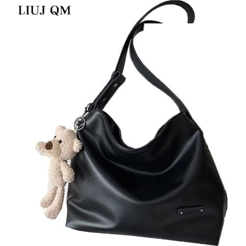LIUJ QM Bags Womens Large Capacity 2021 New Trendy Texture All-Match Shoulder Bag Western Fashion Tote Designer Bag Sac A Main