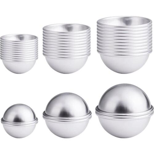 WSFS Hot 30PCS- Bath Bomb Mold Kit, 15 Set 3 Size Mold & Bath Bombs Press For DIY Making Supplies