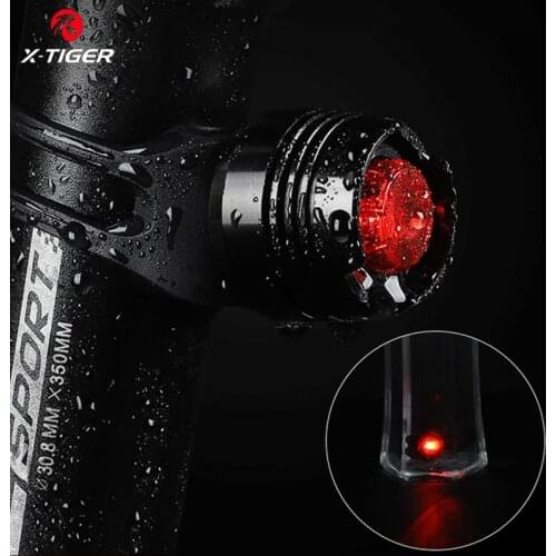 X-Tiger Taillight Cycling Safety Caution Light Waterproof Bicycle Front Rear Tail Light Bike Accessories Cycling Warning Lamp
