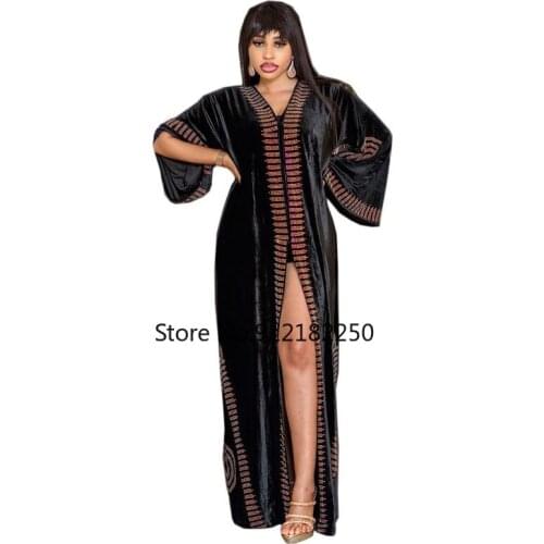 Spring and Autumn African Women Long Sleeve Dashiki Plus Size Long Dress Maxi Dress African Dresses for Women
