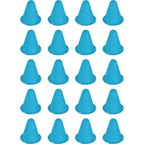 20Pcs/Lot Sport Football Soccer Rugby Training Cone Cylinder Outdoor Football Train Obstacles for Roller Skating