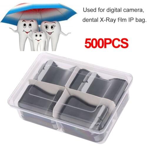 500pcs 33x44mm Barrier Envelopes Disposable Size 2# Protective Pouch Cover Bags For Phosphor Plate Dental Digital Ray Scan X