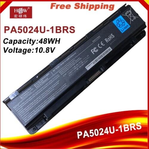 PA5024U Laptop Battery For Toshiba Satellite C800 C850 C870 L800 L830 L840 L850 L870 PA5025U PA5024U-1BRS PABAS260