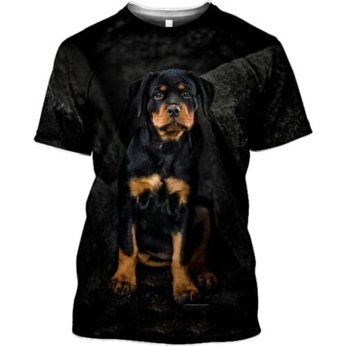 Dog Animal 3D Print Men Women T Shirt Casual Hip Hop Summer Short Sleeve Mens Tees Tops Harajuku Shirts