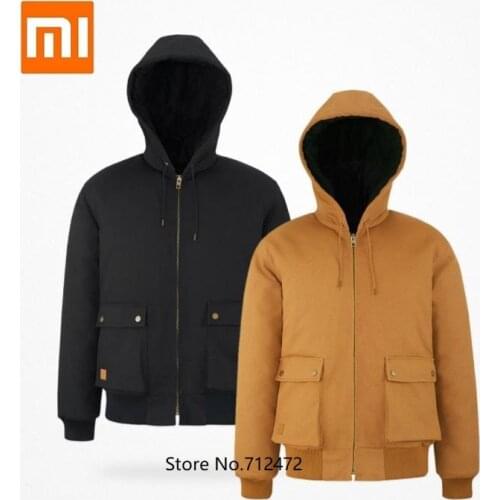 Xiaomi MITOWNLIFE Classic tooling hooded jacket Winter warm coat men Pilot cotton clothing Outdoor sports warm clothing