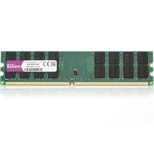 Kllisre ram DDR2 4GB 800 Mhz PC2-6400 240Pin Memory Dimm just For AMD Desktop Ram