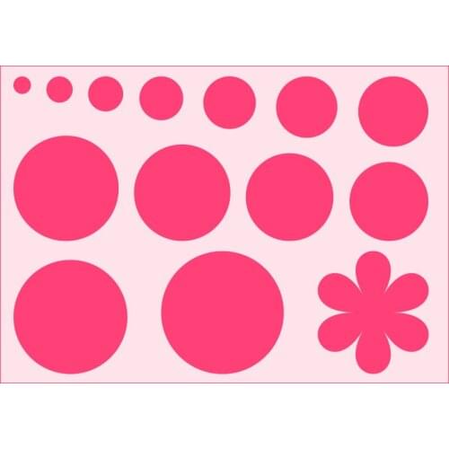 Round Layering Stencils Spray stencil DIY Scrapbook photo album Decorative Embossing DIY Card Crafts