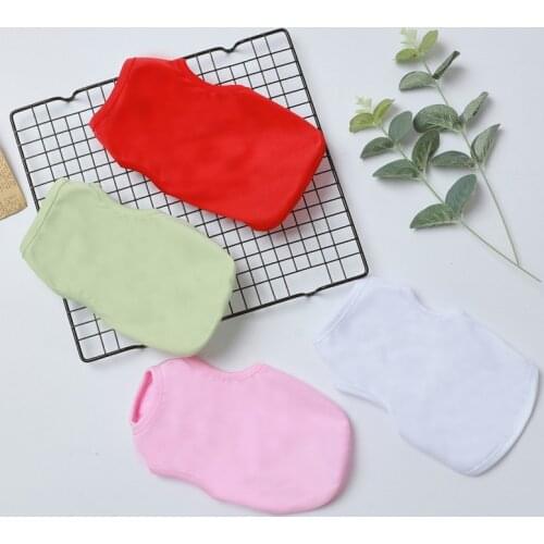 Dog Vest Summer Dog Clothes for Small Dogs DIY Drawing Dog T-shirt Sleeveless Dog Shirt for Chihuahua Solid Color Dog Clothes