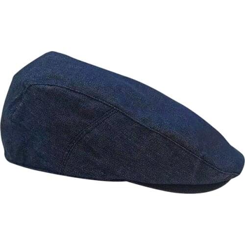 Fashion Cowboy Men Beret Cap Adjustable Hats Men Cowboy Hat Golf Driving Summer Flat Cabbie Blue Newsboy Caps