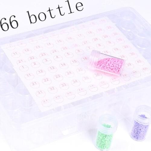 PDMDOG 60/66 bottles of diamond painting cross stitch accessories tool box beads diamond portable container storage box