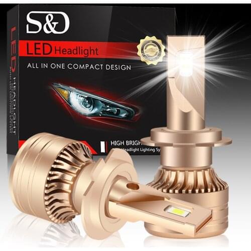 H4 H8 H7 H11 Led Headlight Bulbs Super Bright H3 9005 9006 9012 HB3 HB4 H1 Led Canbus Fog Lights Turbo Led Lamp Lens Car Light