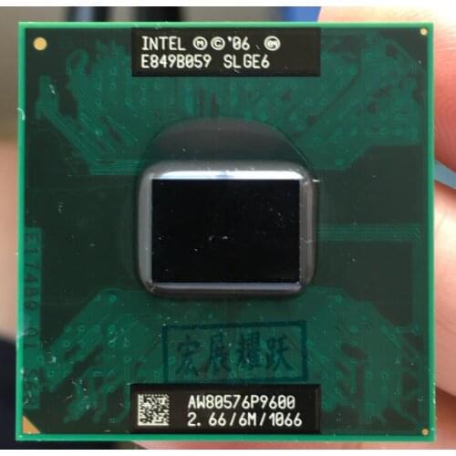 Intel Core 2 Duo P9600 CPU Laptop processor PGA 478 cpu 100% working properly