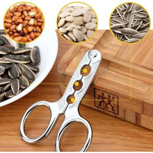 Nut Sheller Seed Opener 5/7/8mm Nut Cracker Sheller Melon Clamp Sheller Tool Nutcracker Pine Plier Scissor Kitchen Accessories