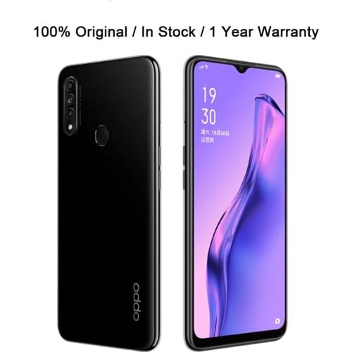Official Oppo A8 4G LTE Android Phone 12.0MP 4 Cameras Dual Sim Helio P35 Octa Core 4230mAh 6.5" 1600x720 18W Charger Face ID