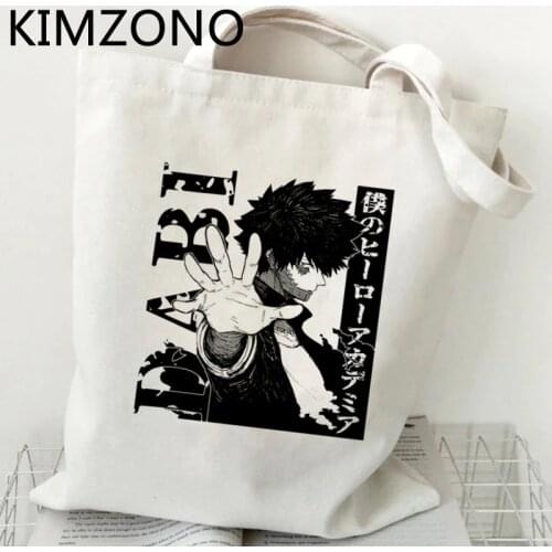 My Hero Academia Dabi shopping bag jute bag canvas bolsa handbag bolsas de tela reusable bag tote string net cloth custom