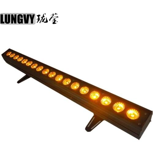 Free Shipping 18x15w 5in1 RGBWA Dmx Indoor Led Wall Washer Led Wallwasher Stage Dj Disco Lighting Leds Indoor IP20 LED Indoor