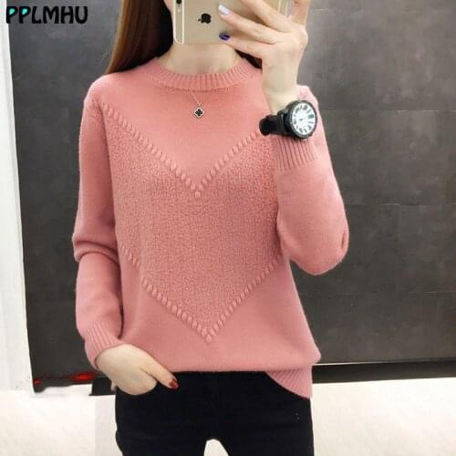 Slim Pleated Ribbed O-Neck Knitted Sweater Women Elegant Solid Color Korean Pullovers Fashion New Casual Knitwear Tops Female