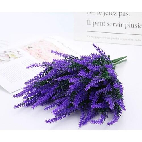 Romantic Provence Decoration Lavender Flower Plastic Artificial Flowers Grain Decorative Simulation of Aquatic Plants