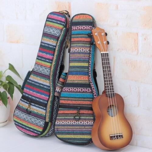 Thicken Soprano Concert Tenor Ukulele Bag Case Backpack Bag 21 23 26 Inch Ukelele Mini Guitar Accessories Parts Show