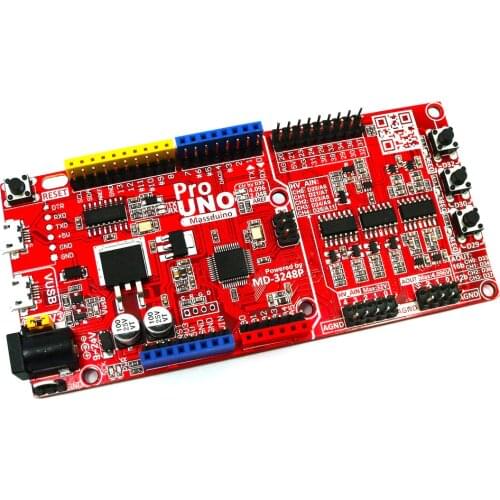 Massduino UNO Pro R3 for Arduino uno R3 Compatible DAQ 16bit ADC 16bit DAC Onboard 4.096V REFERENCE source VUSB Micro USB Interf