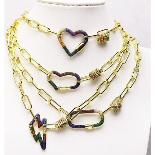 3 Strand Clasp charms necklace Pendant necklace New design jewelry accessories for women necklace for women New design 8195