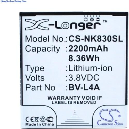 Cameron Sino High Quality 2200mAh Battery BV-L4A for Nokia RM-1141, Tesla, For Microsoft Lumia 540, Lumia 540 Dual SIM,Lumia 830
