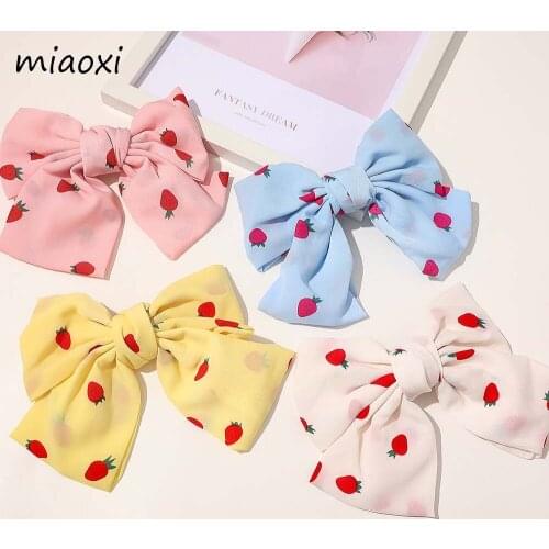 New Fashion Dot Women Beauty Butterfly Hairpin Hot Sale Big Bowknot Ties Ladies Hair Accessories For Girl Hair Barrettes