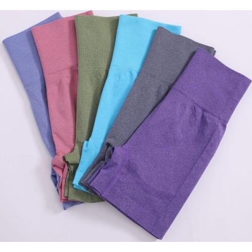 Yoga Shorts Women High Waist Seamless Leggings Push Up Workout Training Gym Fitness Elasticity Short Pants Running Sport Bottoms