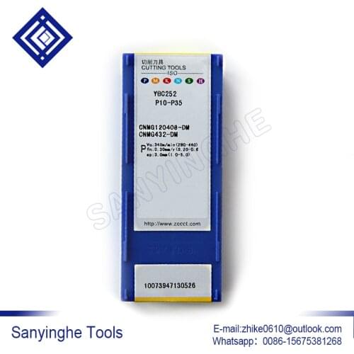 Free shipping high quality sanyinghe 10pcs/lots CNMG120404-DM / CNMG120408-DM YBC252 cnc carbide turning inserts