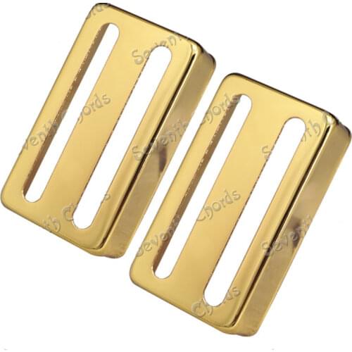 12 Pcs Pack Two-line Hole Electric Guitar Humbucker Pickup Cover Lid Shell Top 3 Color guitar accessories