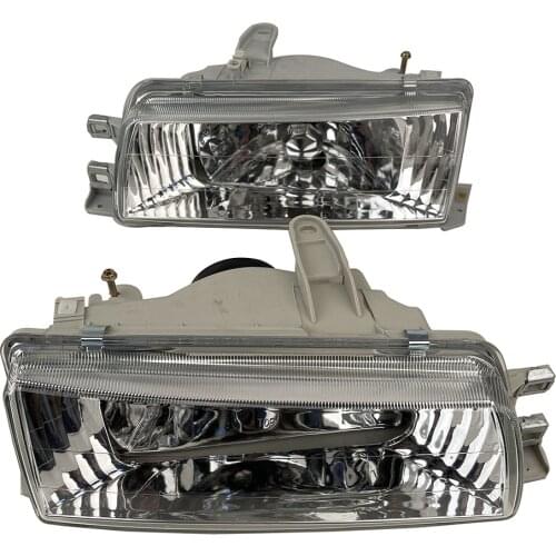 Car A pair Headlight For Toyota Corolla Ae92 1988 Crystal Headlamp