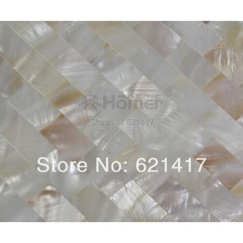 Free Shipping , white freshwater shell mosaic tiles, for kitchen backsplash tiles, bathroom mosaic tile, HM1031