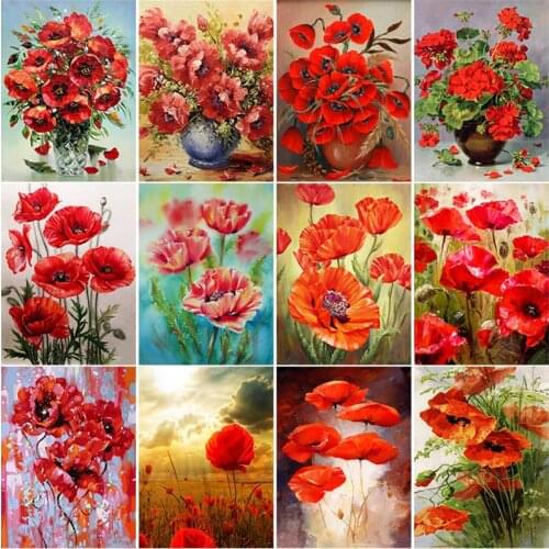 DIY Flowers Handmade 5D Decoration Diamond Paintings For Home Full Drill Embroidery Cross Stitch Kit Bedroom Art Sticker Gifts
